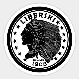 Liberski Funny Ski Quotes Sticker